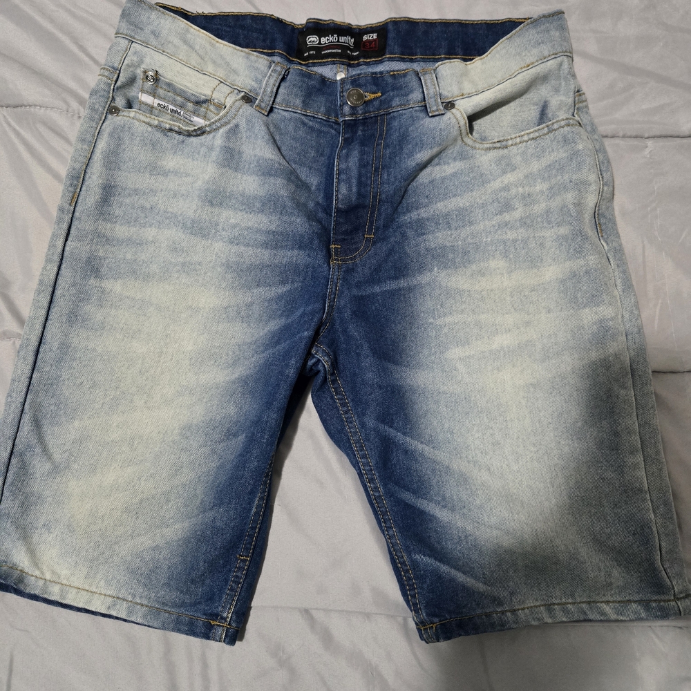 Ecko Unlimited Light Blue Jean Shorts